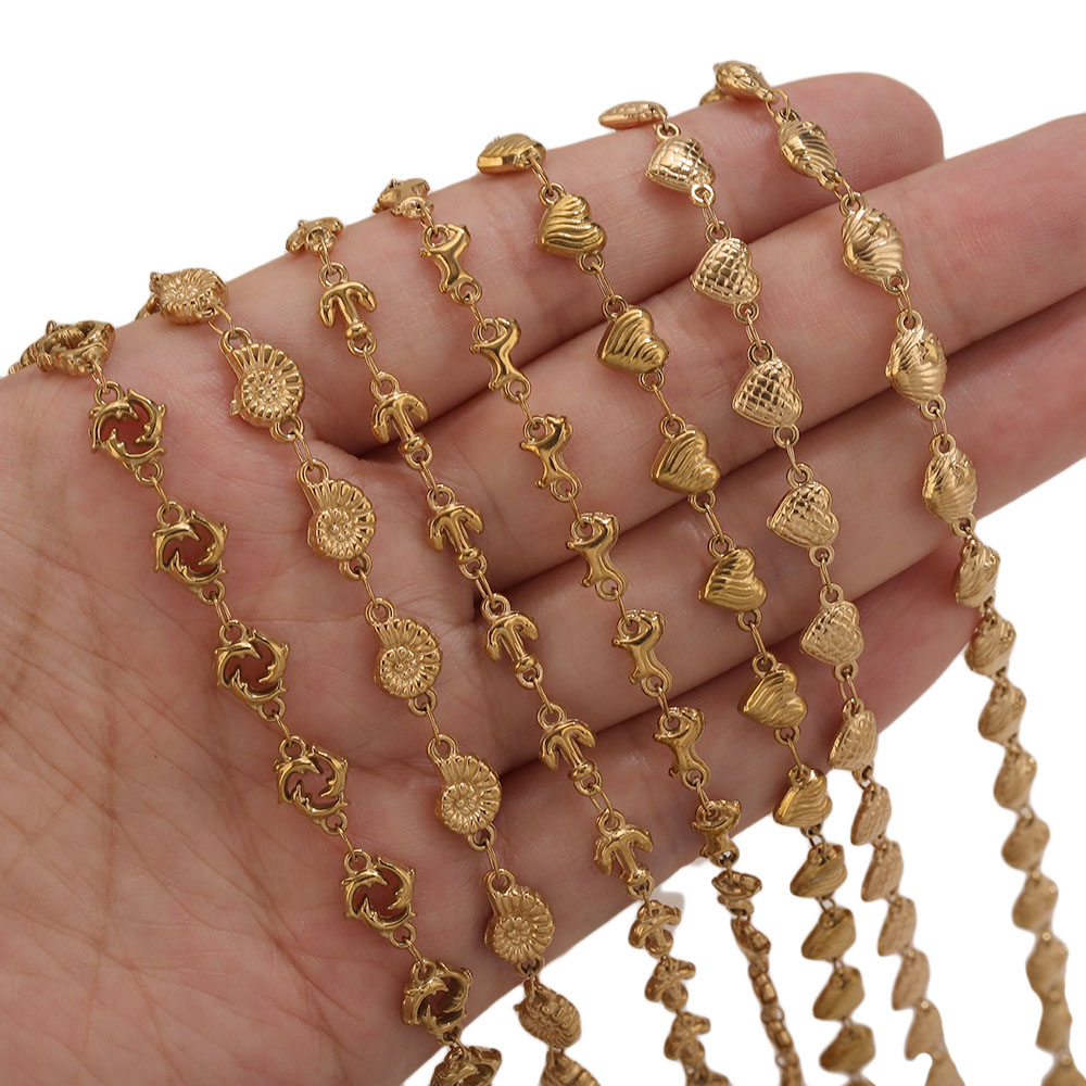 1M PVD Gold Stainless Steel He - огляд і ціна Body Jewelry Chains