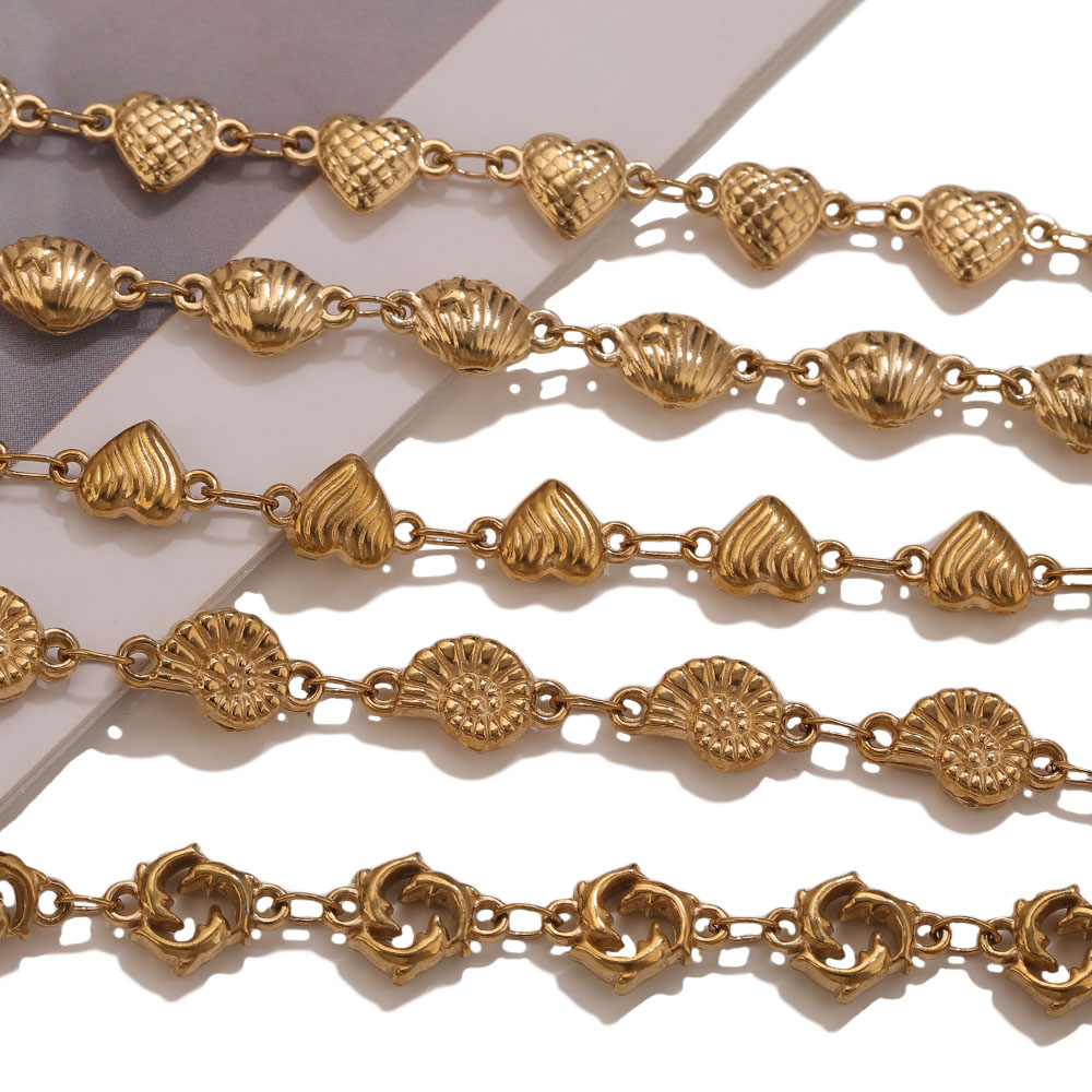 1M PVD Gold Stainless Steel He - огляд і ціна Body Jewelry Chains