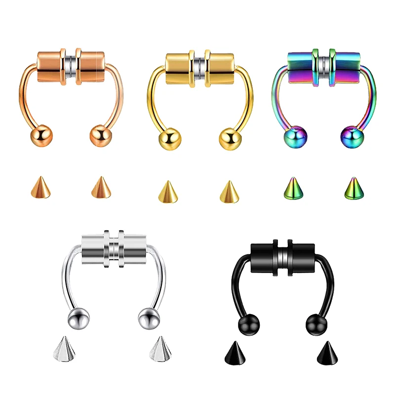 Fake Piercing Nose Ring Hoop S - огляд і ціна Body Jewelry And Piercing