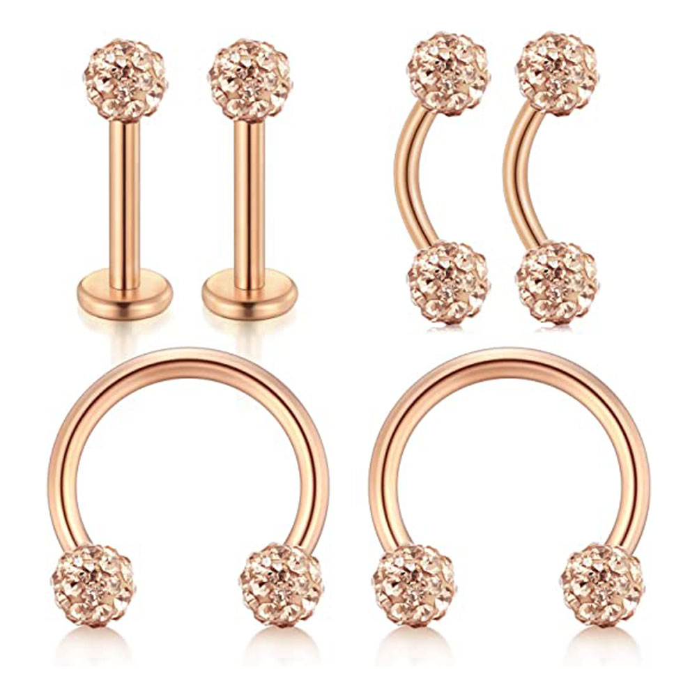 16G Forwards Helix Conch Rook  - огляд і ціна Body Jewelry Vertical Labret