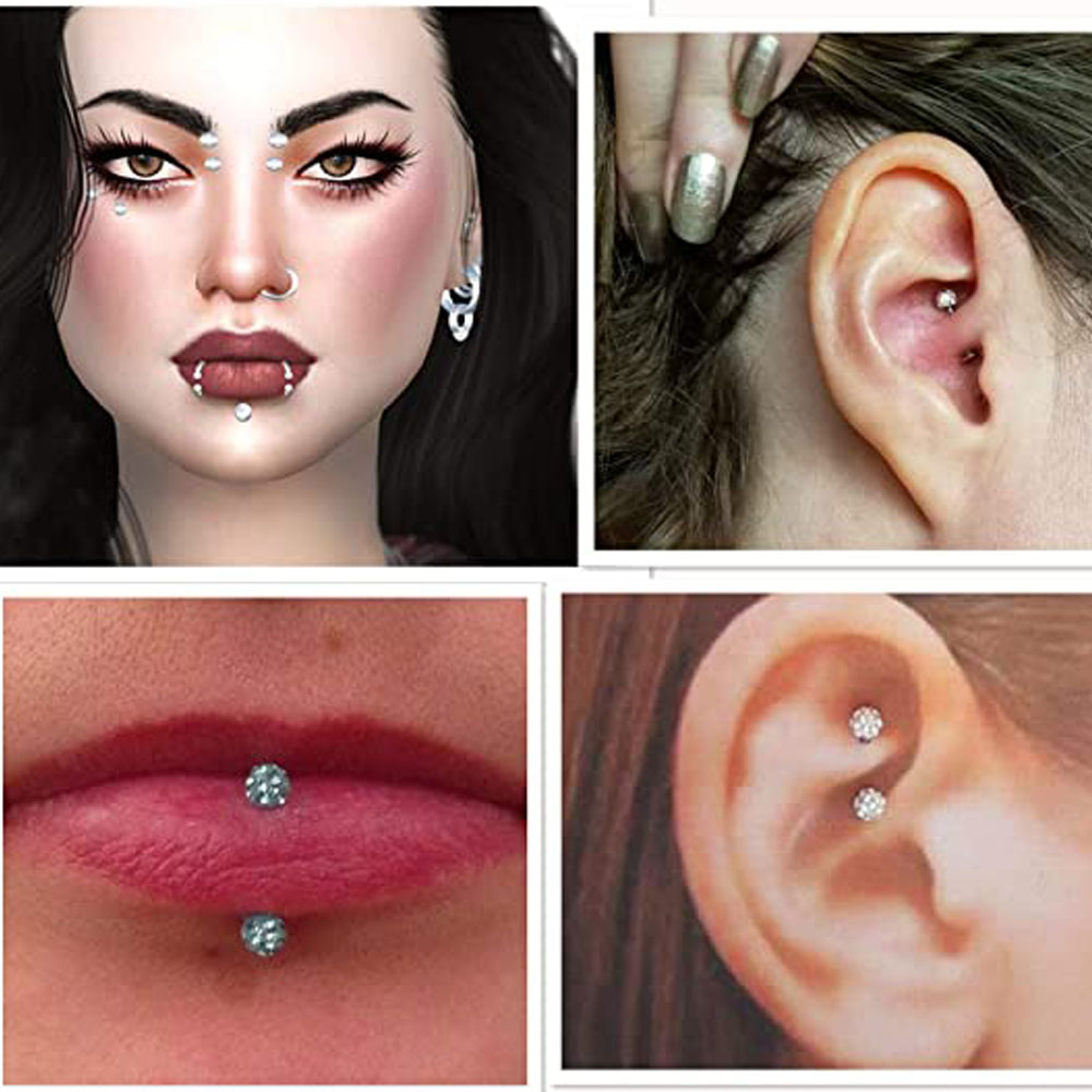 16G Forwards Helix Conch Rook  - огляд і ціна Body Jewelry Vertical Labret