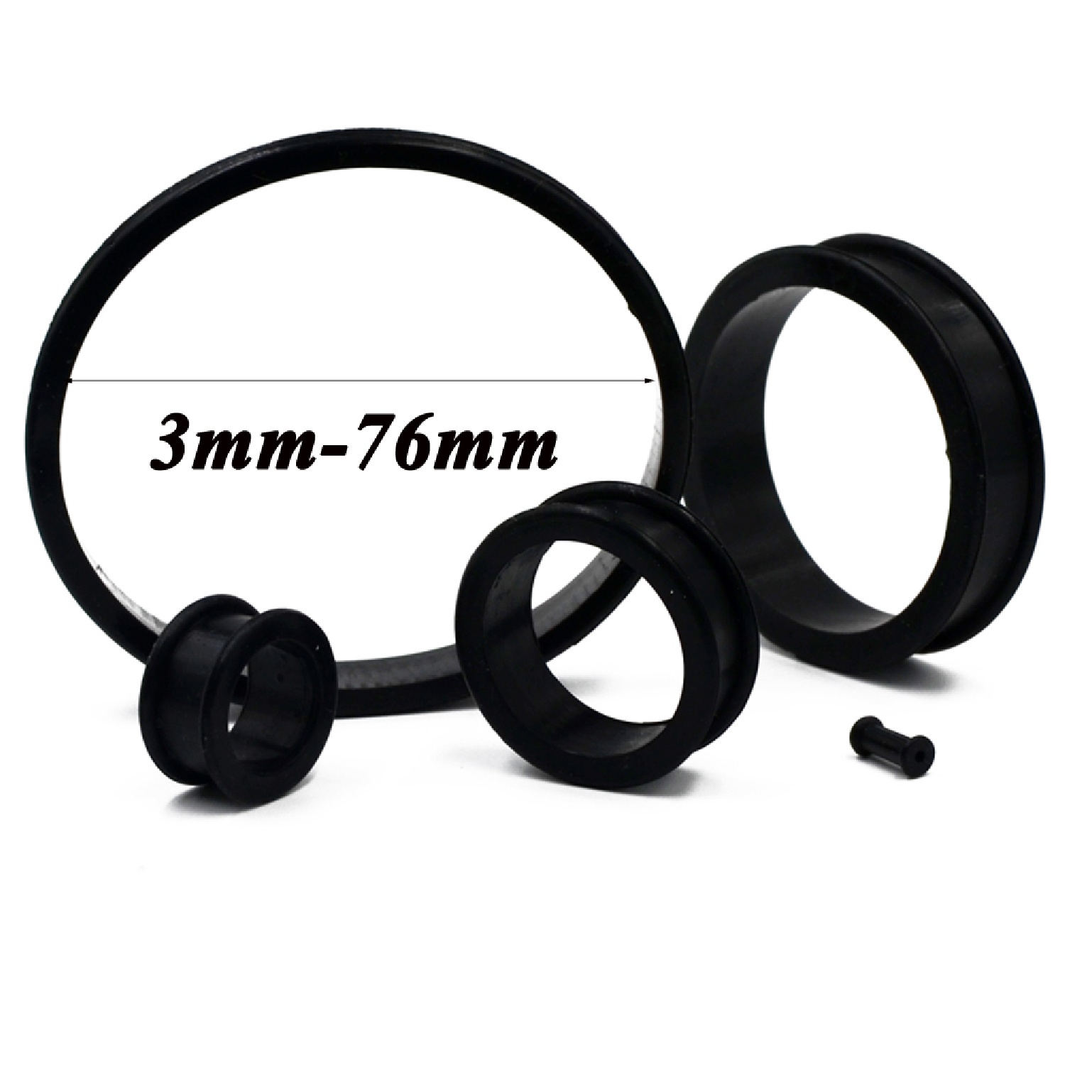 2pcs Supersize Flexible Silico - огляд і ціна Body Jewelry Ear Gauges