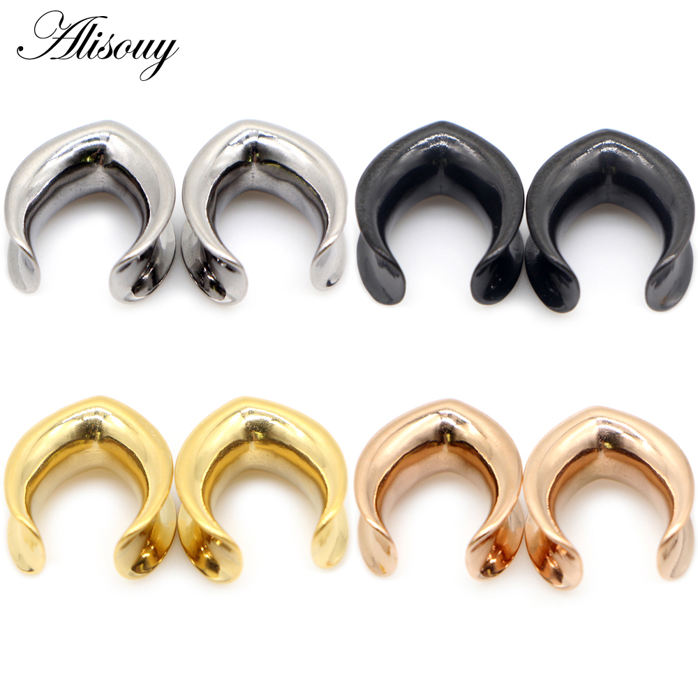 Alisouy 2pcs 6mm-30mm Water Dr - огляд і ціна Body Jewelry Ear Gauges