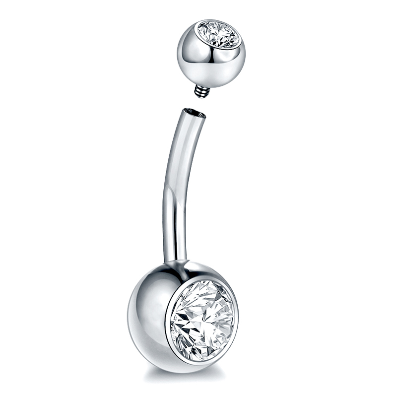 10Pcs/lot G23 Titanium Belly B - огляд і ціна Belly Bar Titanium