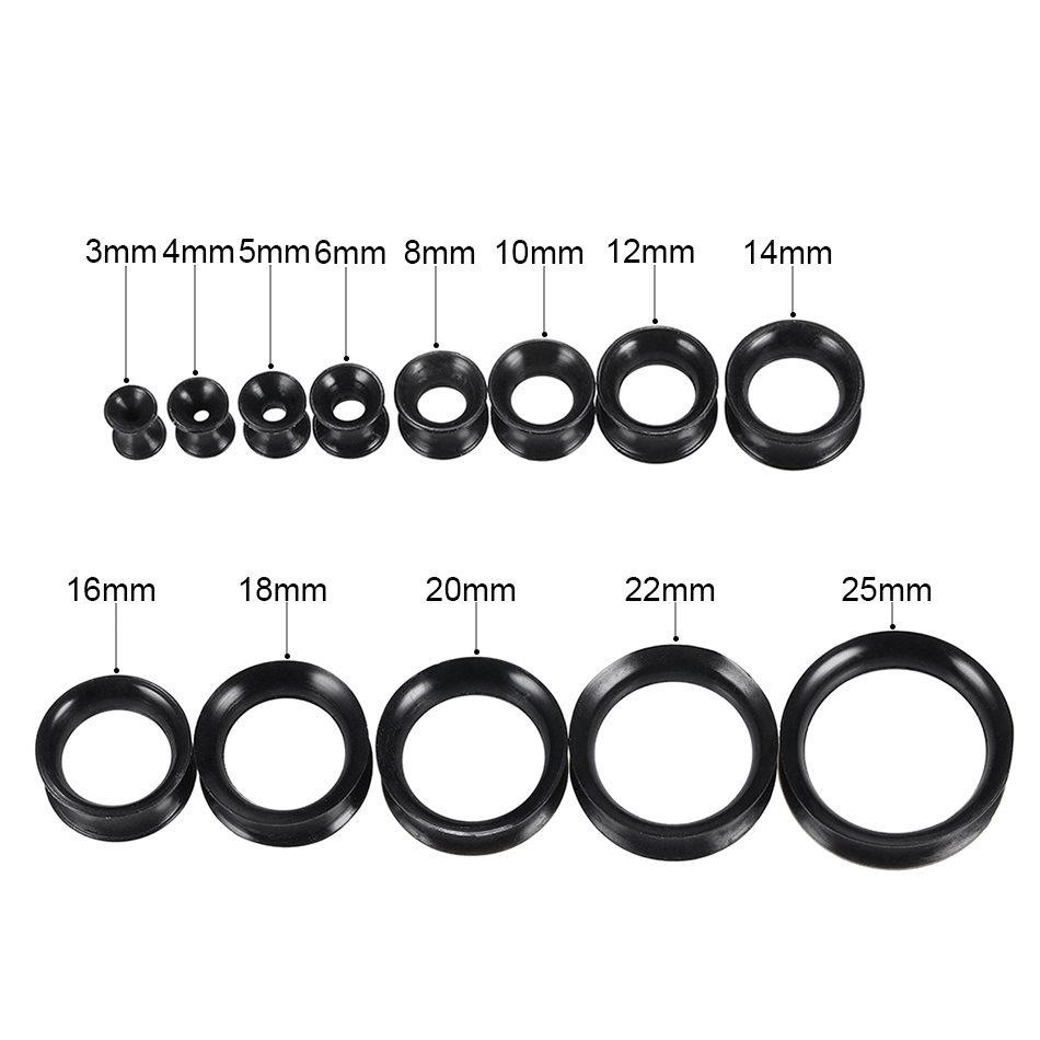 30pcs/lot Silicone Flexible Ea - огляд і ціна Body Jewelry Ear Gauges