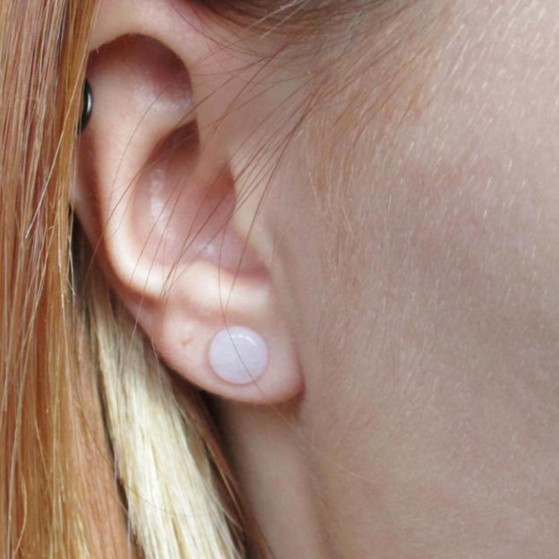 2Pc Pink Quartz Organic Stone  - огляд і ціна Body Jewelry Gauge Sizes
