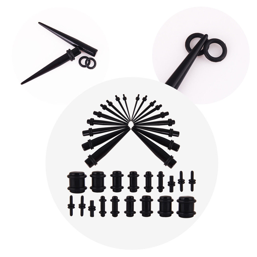 36Pcs Ear Expander Set Cone Au - огляд і ціна Body Jewelry Gauge Sizes