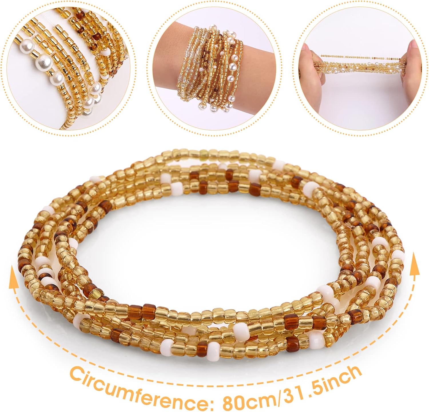 Waist Beads for Women Belly Be - огляд і ціна Body Jewelry Ends