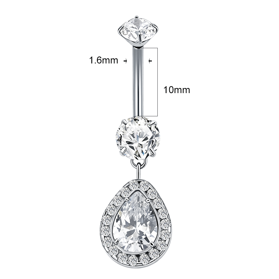 1Pc G23 Titanium Dangle Belly  - огляд і ціна Belly Bar Titanium