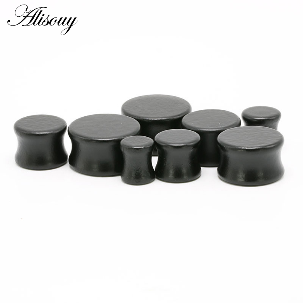 1PC Fashion Ear Plugs Wood Fle - огляд і ціна Body Jewelry Ear Gauges
