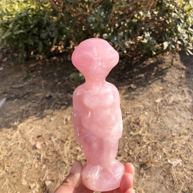 15CM Natural Rose Quartz Alien - огляд і ціна Body Jewelry Europe