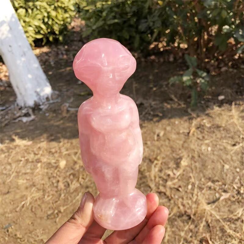 15CM Natural Rose Quartz Alien - огляд і ціна Body Jewelry Europe