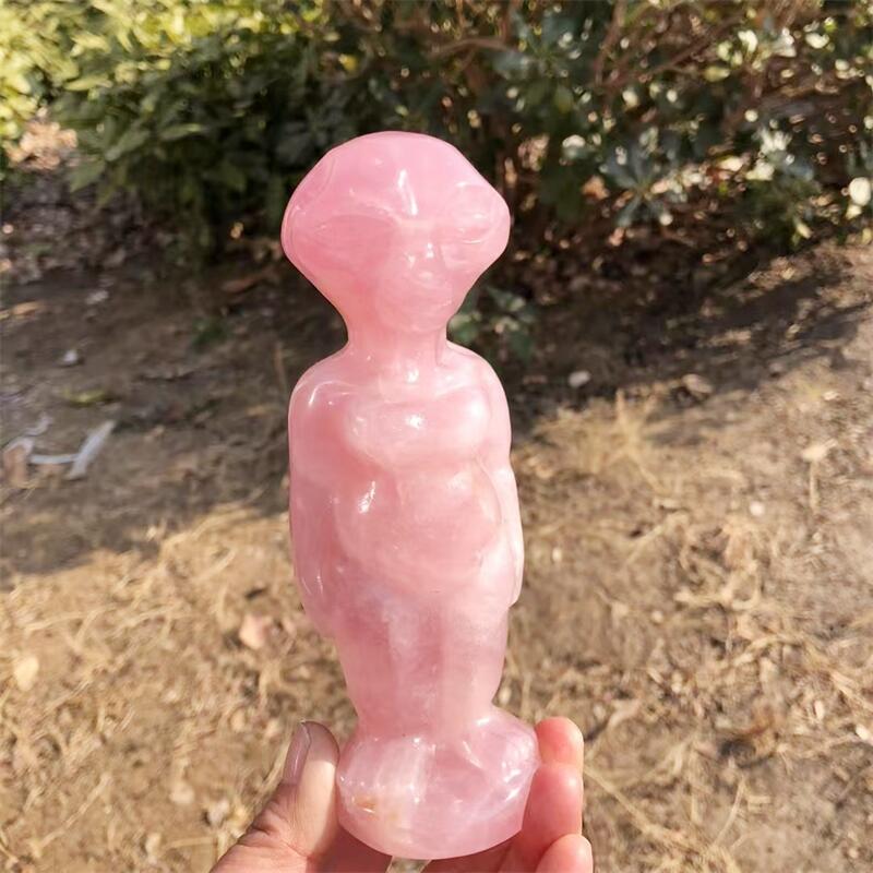 15CM Natural Rose Quartz Alien - огляд і ціна Body Jewelry Europe