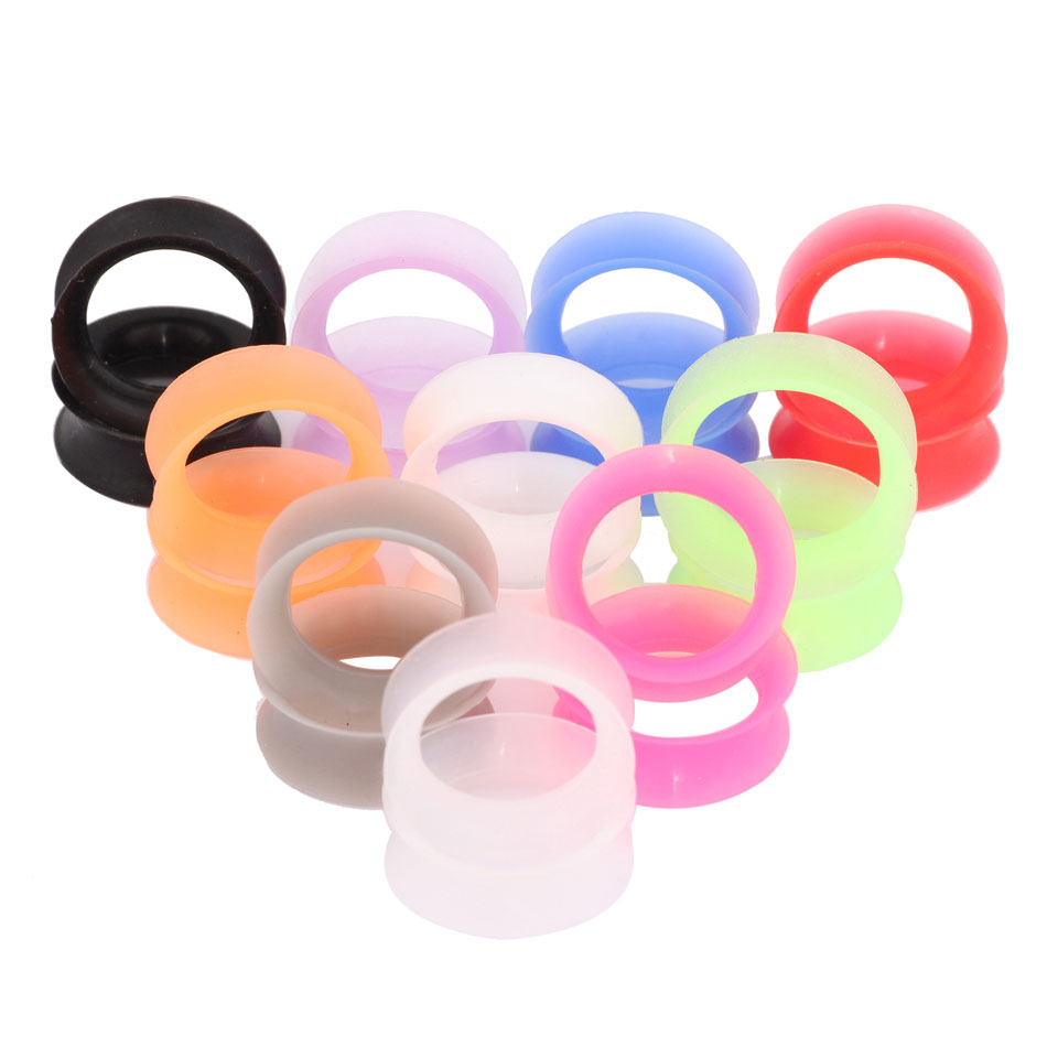 1Pair Silicone Plugs and Tunne - огляд і ціна Body Jewelry Gauge Sizes