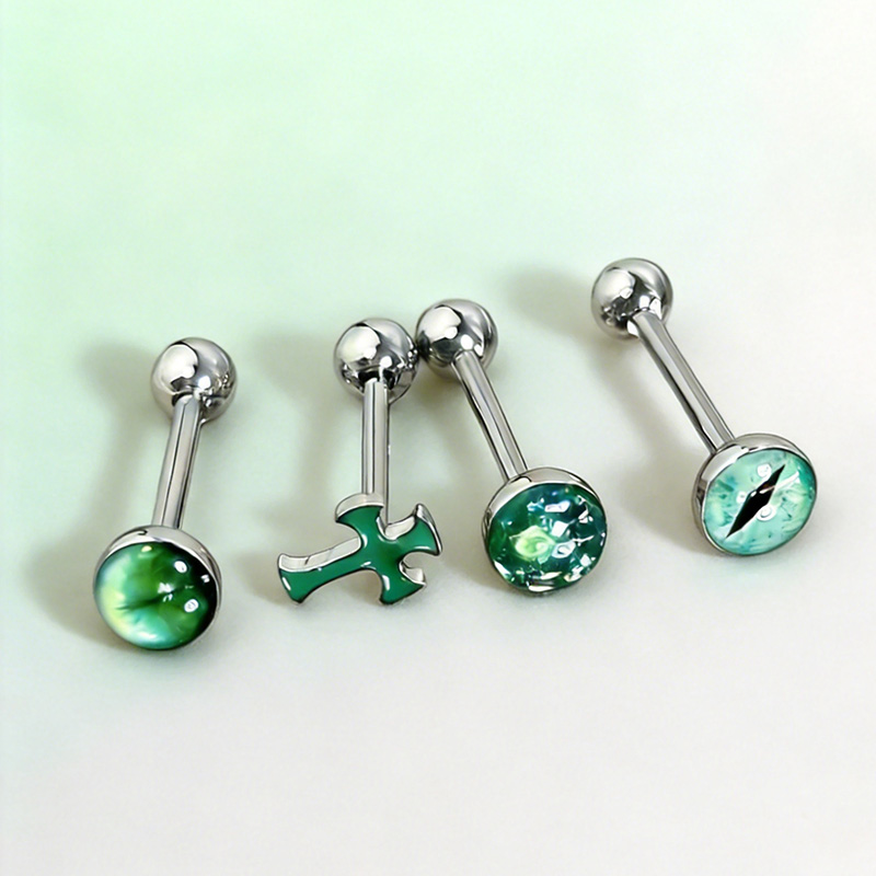1Pc High-Quality Trendy Green  - огляд і ціна Body Jewelry High Quality