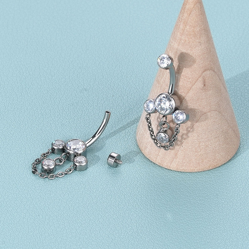 1PC Titanium Belly Button Ring - огляд і ціна Belly Bar Titanium