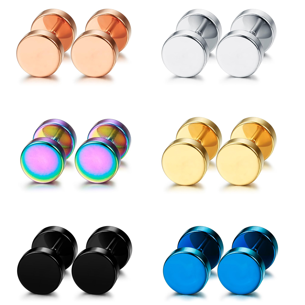1 Pair/6 Pairs Stainless Steel - огляд і ціна Body Jewelry Ear Gauges