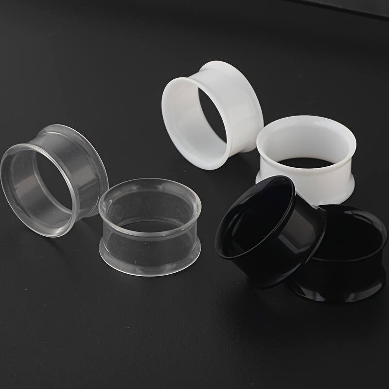 6pcs Hollow Acrylic Double Fla - огляд і ціна Body Jewelry Gauge Sizes