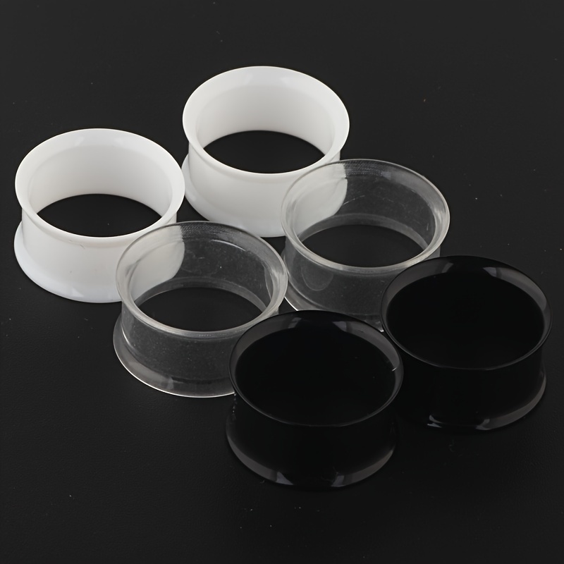 6pcs Hollow Acrylic Double Fla - огляд і ціна Body Jewelry Gauge Sizes