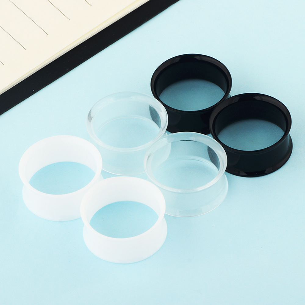 6pcs Hollow Acrylic Double Fla - огляд і ціна Body Jewelry Gauge Sizes