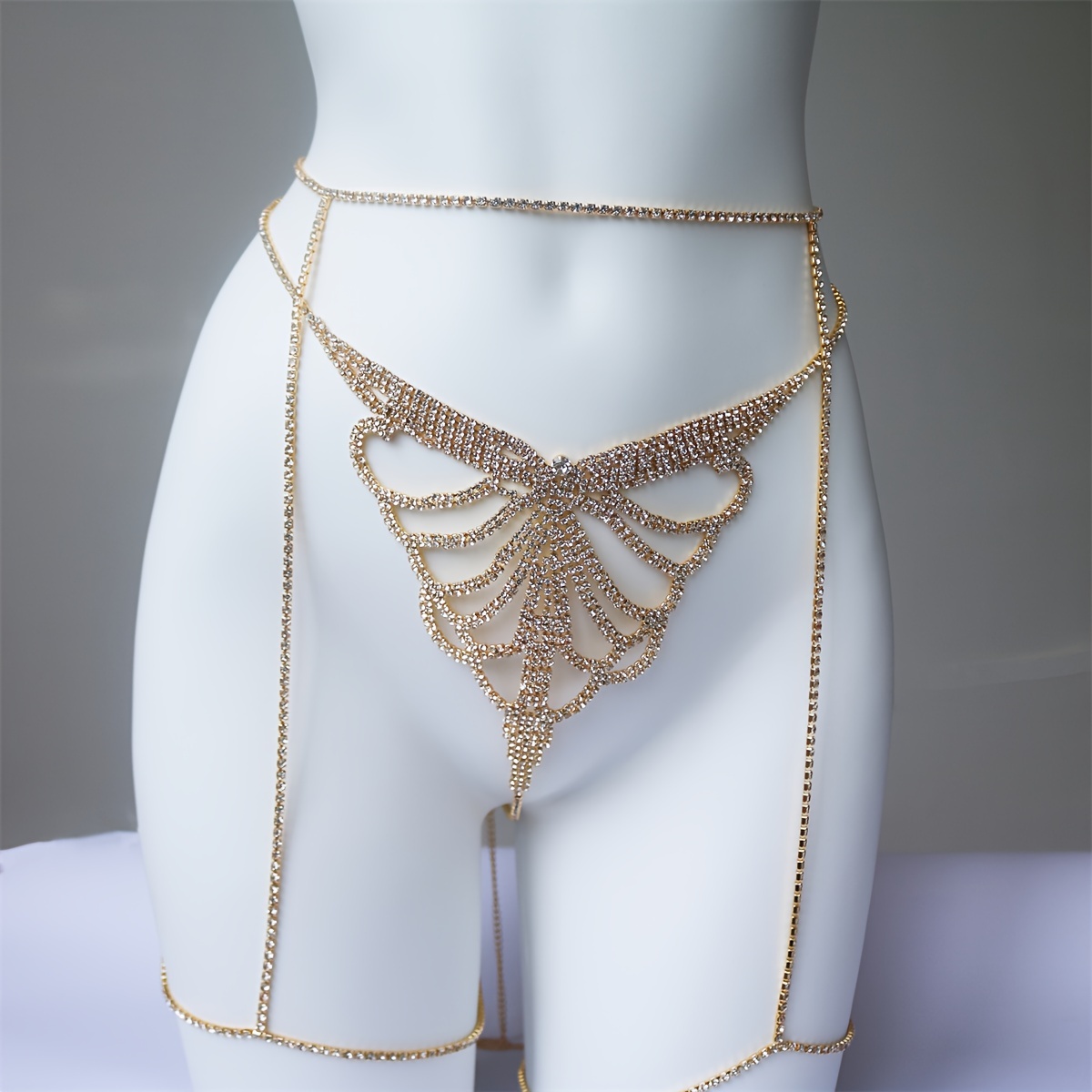 Multi layer rhinestone sparkli - огляд і ціна Body Jewelry Chains