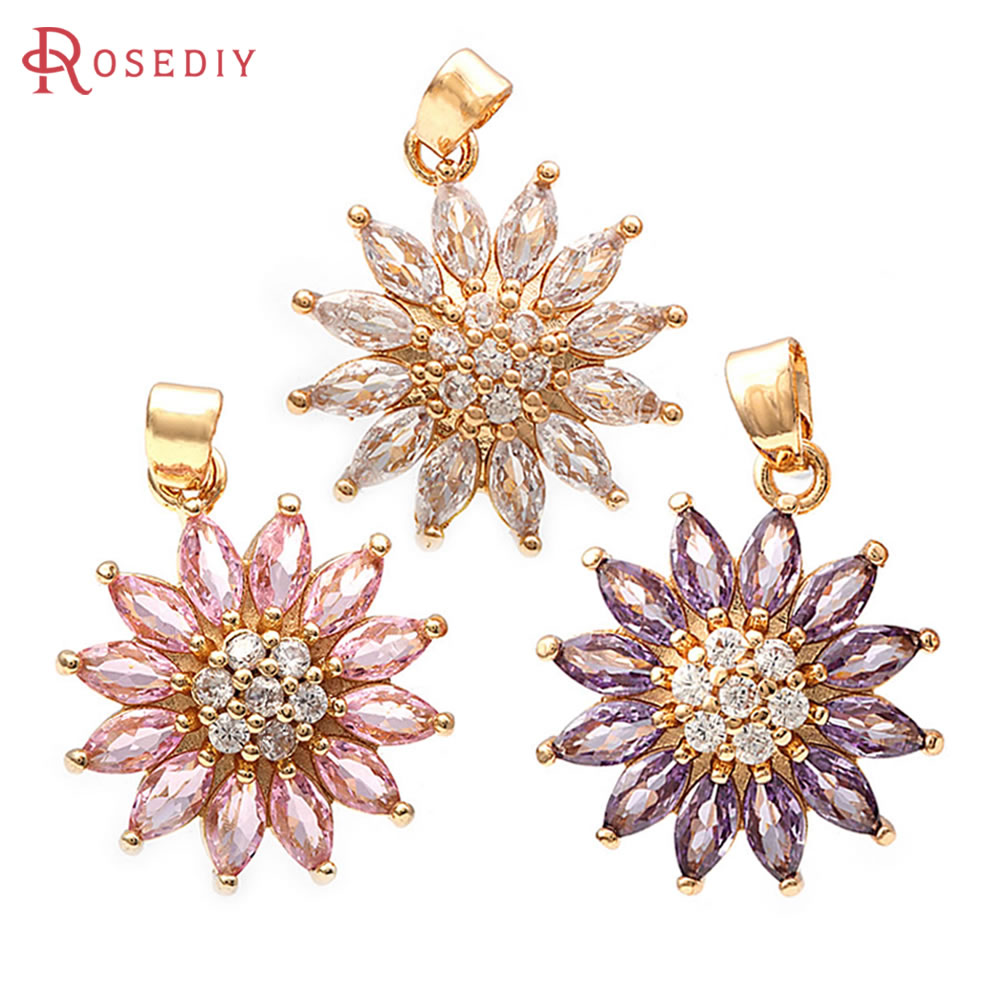 18K Gold Color Brass Sunflower - огляд і ціна Body Jewelry High Quality