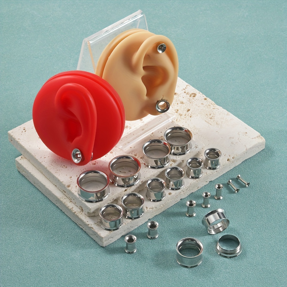 1 Pair/12 Pairs Set Stainless  - огляд і ціна Body Jewelry Gauge Sizes