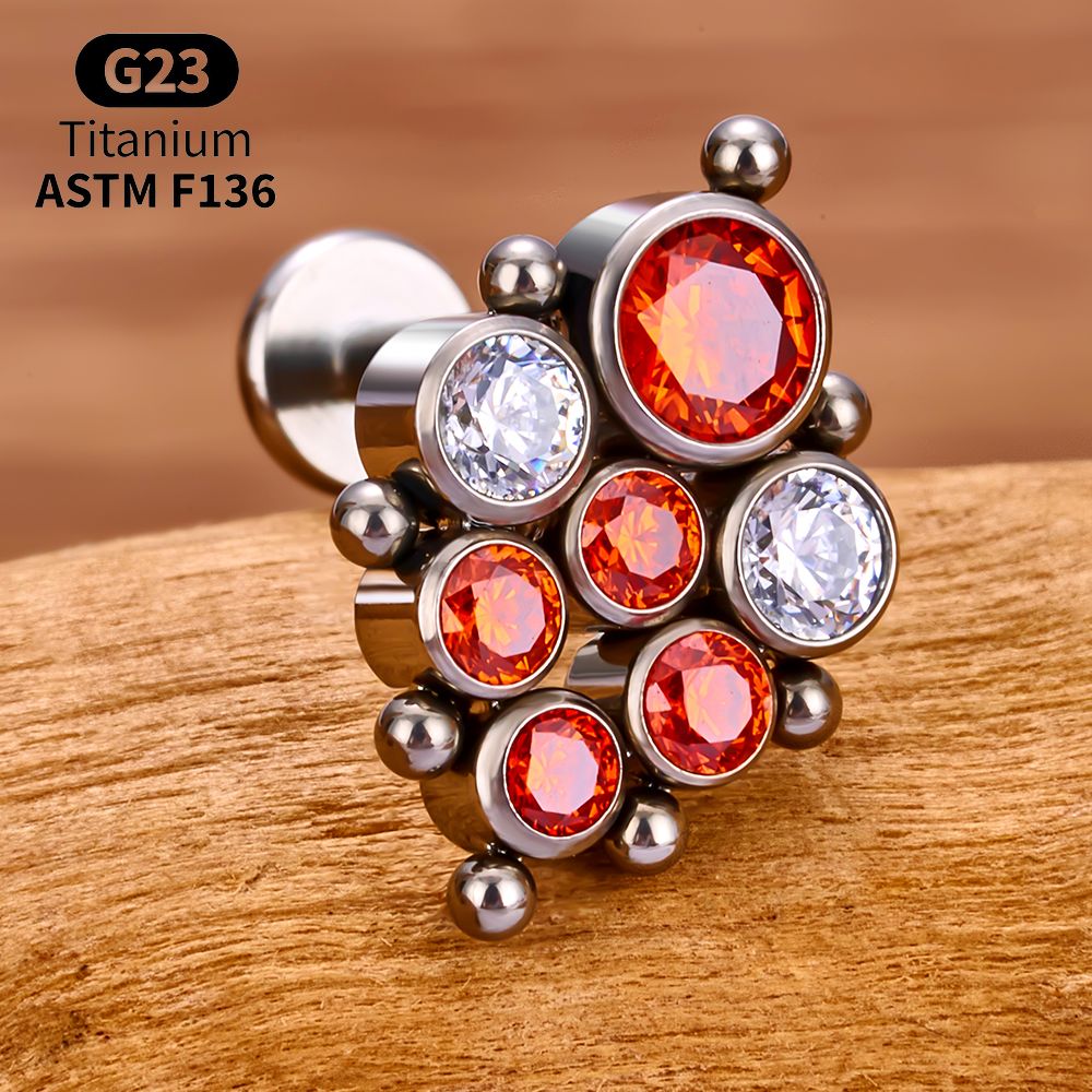 Titanium Arc Opal Labret Packs - огляд і ціна Body Jewelry Vertical Labret