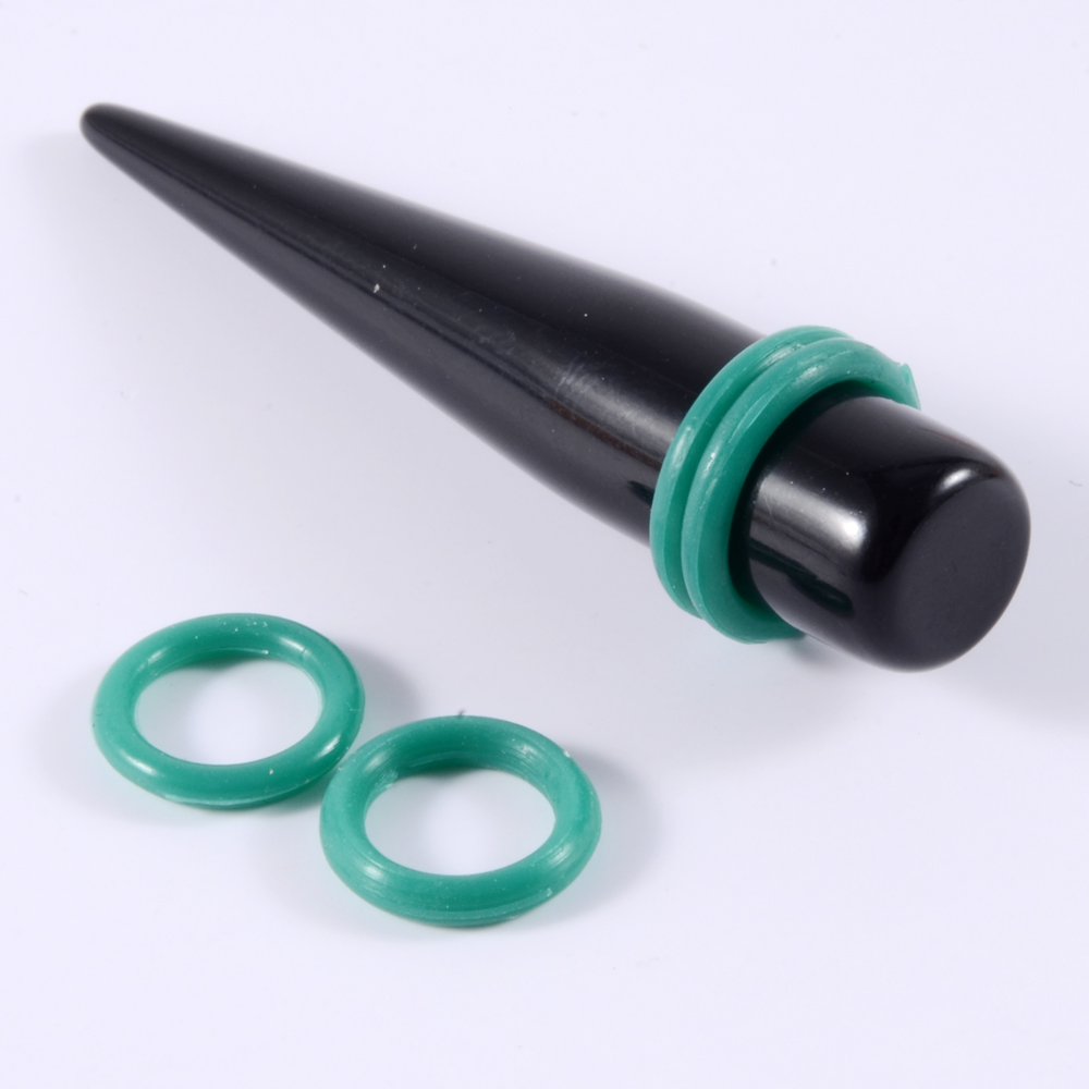20pcs 1mm-22mm Rubber Ear Tape - огляд і ціна Body Jewelry Ear Gauges