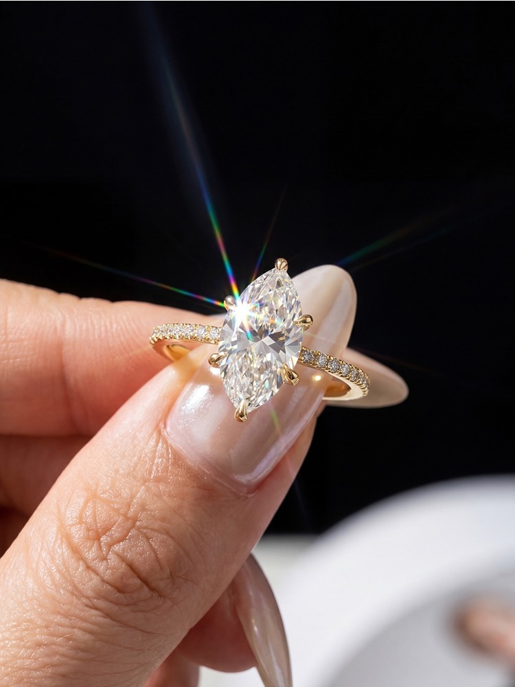 2CT Real Moissanite Diamond Ma - огляд і ціна Body Jewelry High Quality