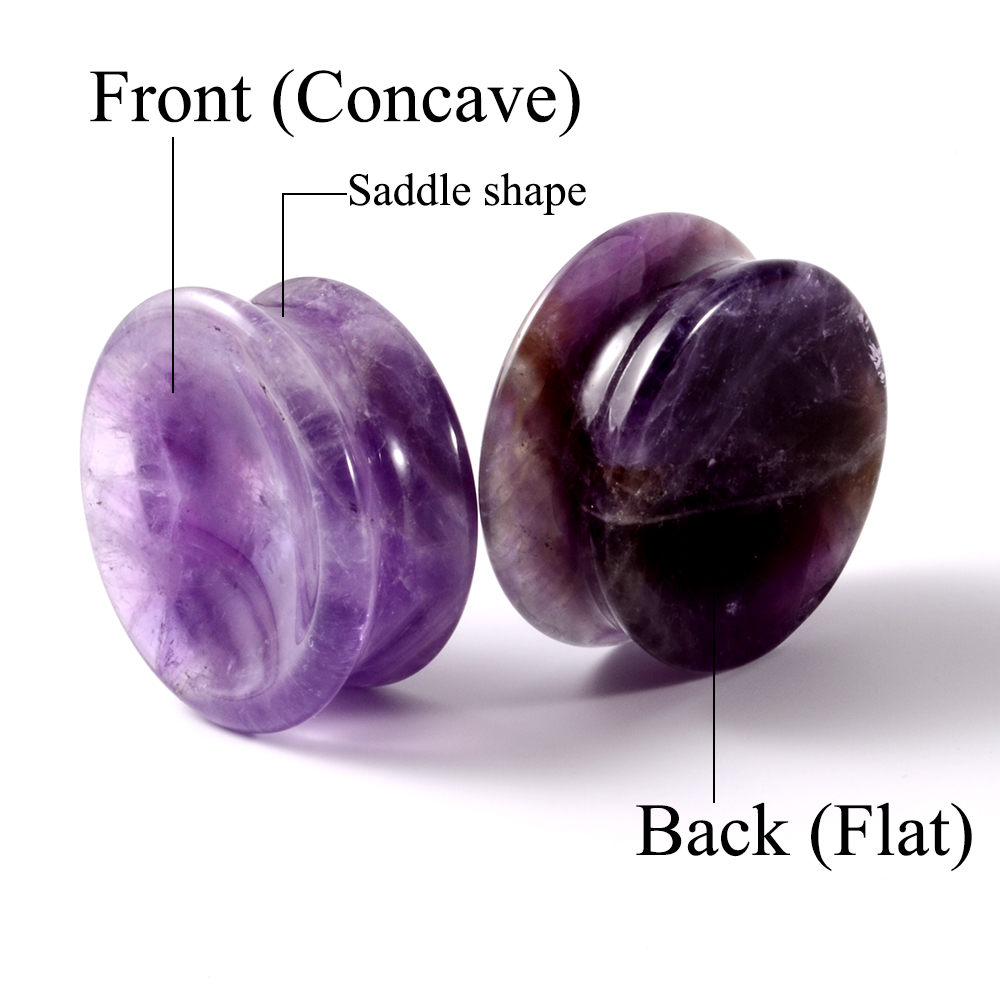 Pair Stone Ear Gauges Double F - огляд і ціна Body Jewelry Ear Gauges
