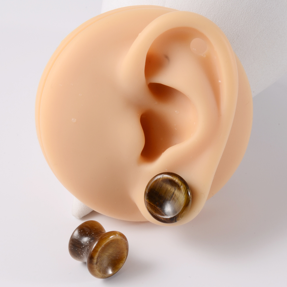 Pair Stone Ear Gauges Double F - огляд і ціна Body Jewelry Ear Gauges