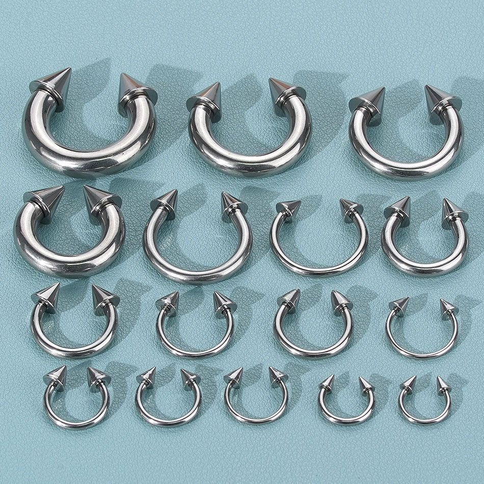 1PC Stainless Steel Big Size H - огляд і ціна Body Jewelry Gauge Sizes