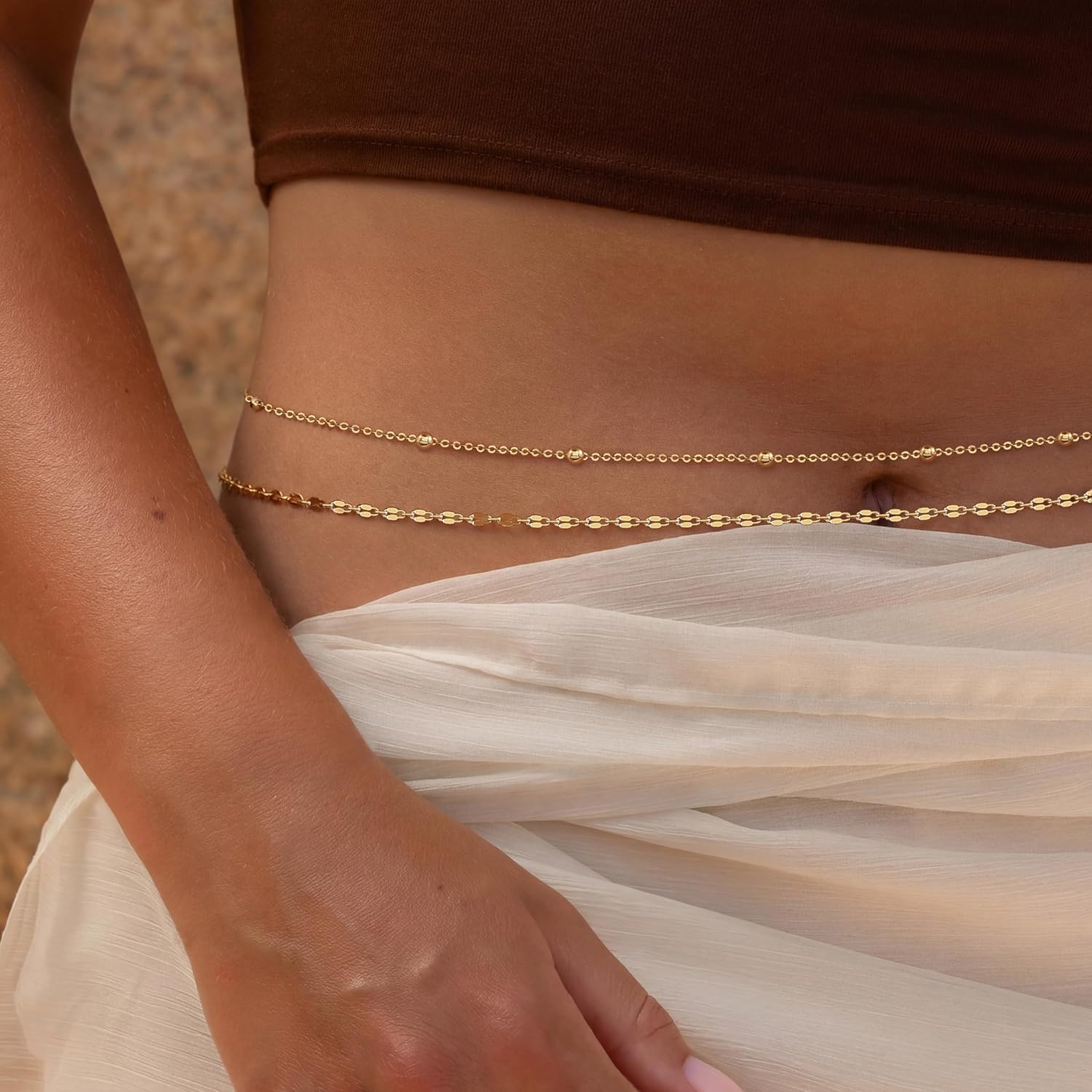 14K Gold Plated Waist Chain Wo - огляд і ціна Body Jewelry Ends