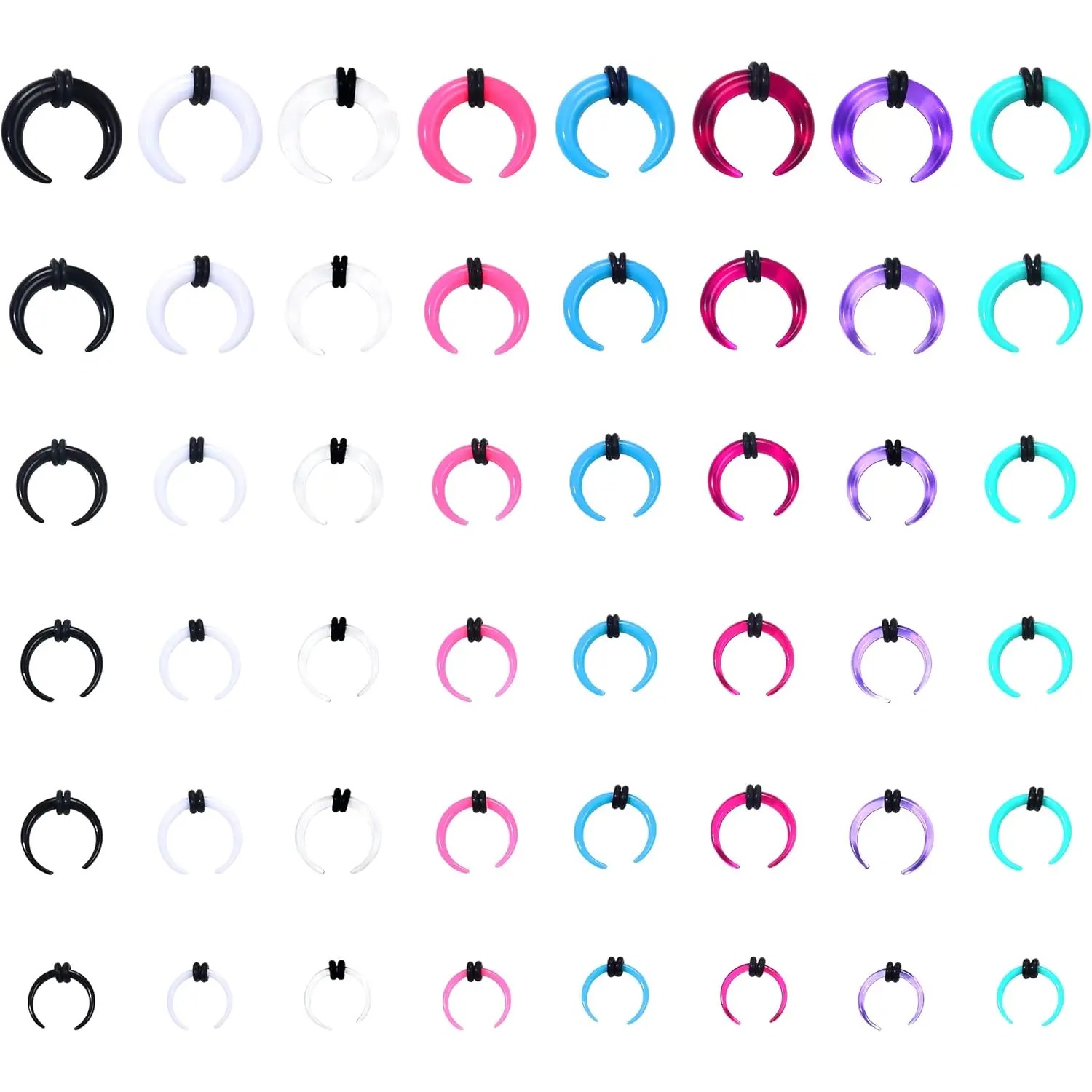 Florideco 4G-14G Acrylic Septu - огляд і ціна Body Jewelry Ear Gauges