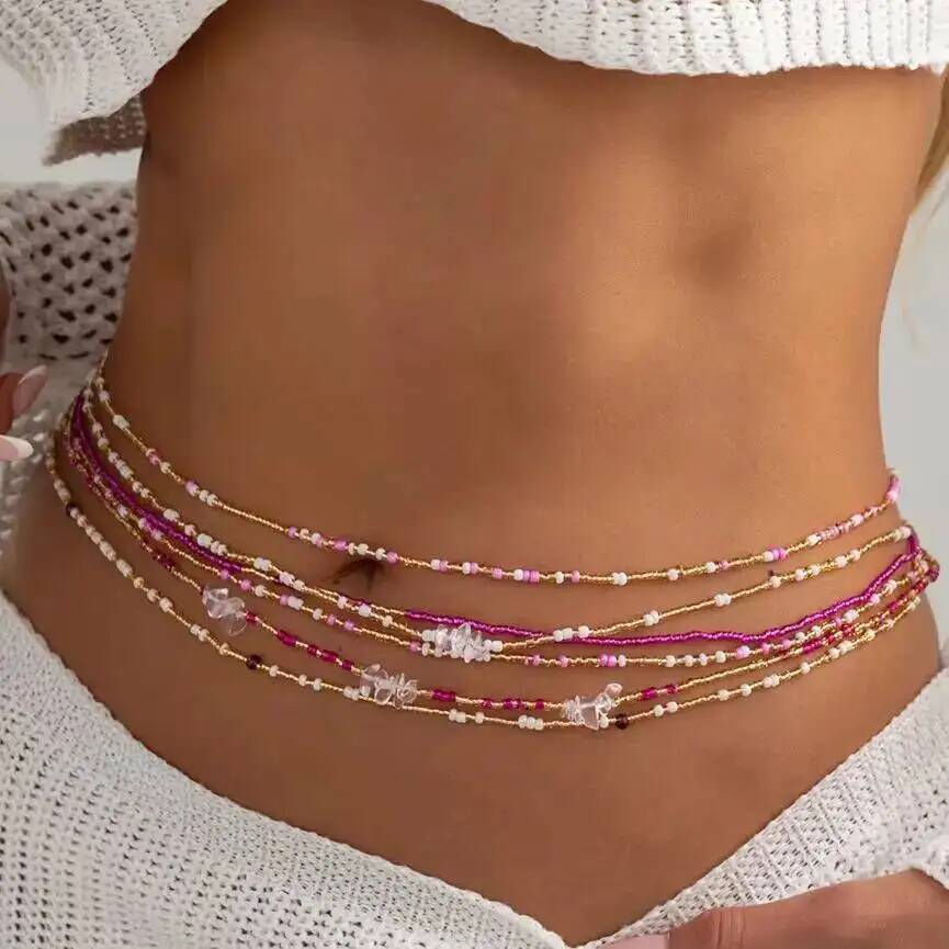 SHIXIN 6Pcs/Set Boho Colorful  - огляд і ціна Body Jewelry Chains